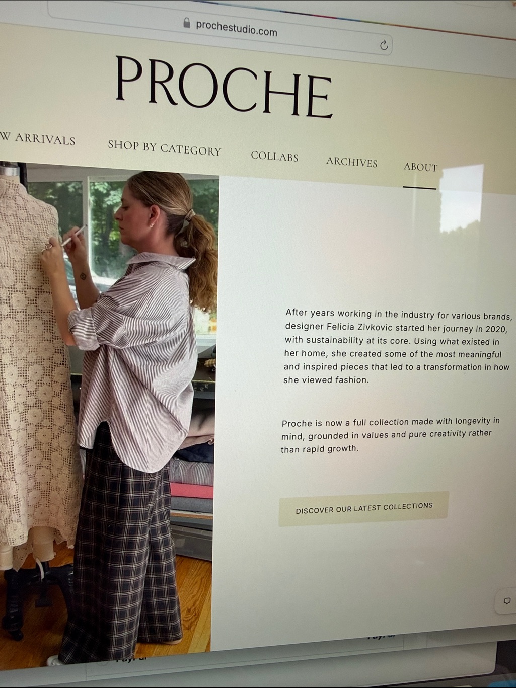 Proche Upcycled Front Pleat Jeans — image 3 of 8